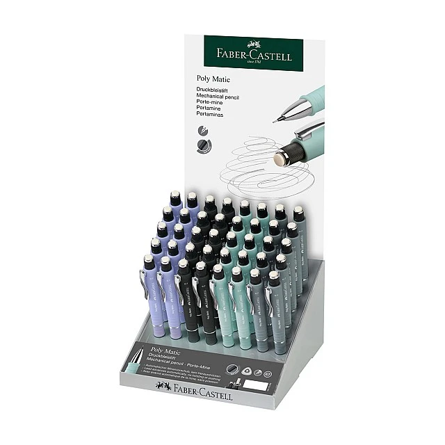 Faber-Castell Poly Matic mechanical pencil, 0.7 mm, 40 pieces display