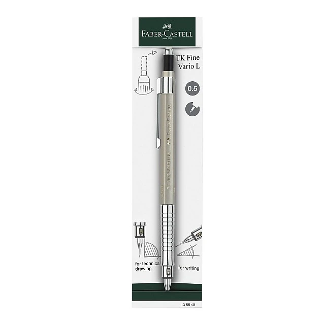 Faber-Castell TK-Fine Vario L mechanical pencil, 0.5 mm, champagne