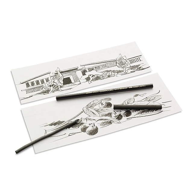 Faber-Castell Натурален въглен Pitt, 5-8 mm, 25 броя