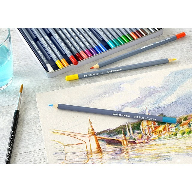 Faber-Castell Goldfaber Aqua module, 720 coloured pencils, display