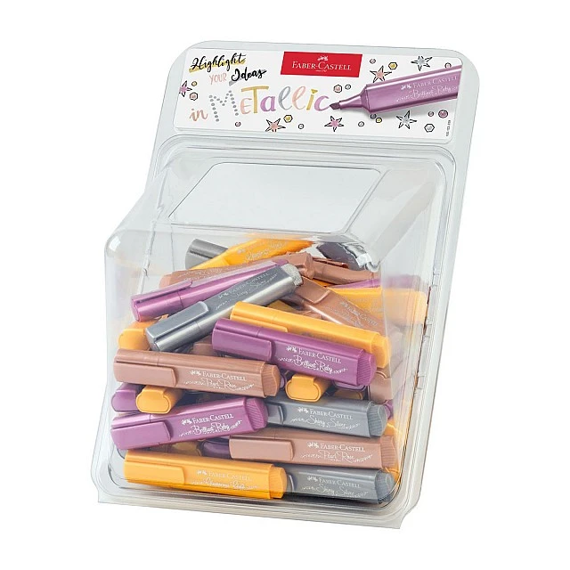 Faber-Castell Textliner 1546 highlighter, metallic, 100 pieces