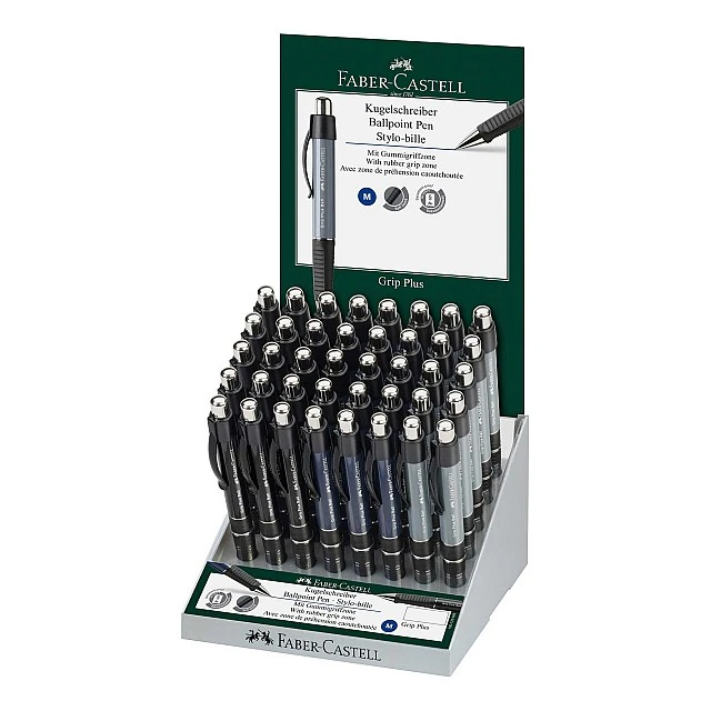 Faber-Castell Grip Plus ballpoint pen, automatic, 40 pieces in a display