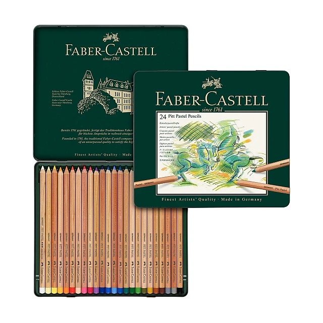 Faber-Castell Pitt Pastel coloured pencils, 24 colours