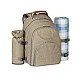 Hi!dea Picnic backpack with accessories, light brown