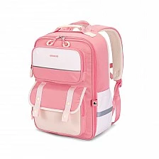 Раница Kingsons Ergo Junior, ученическа, розова