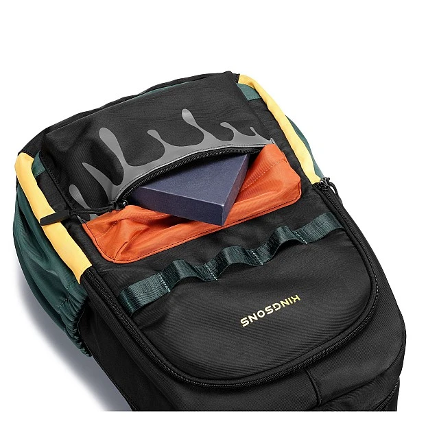 Kingsons Flow backpack, school, black