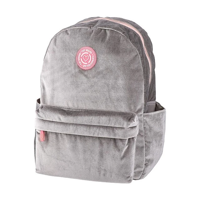 Play Pop Fashion backpack, suede, gray