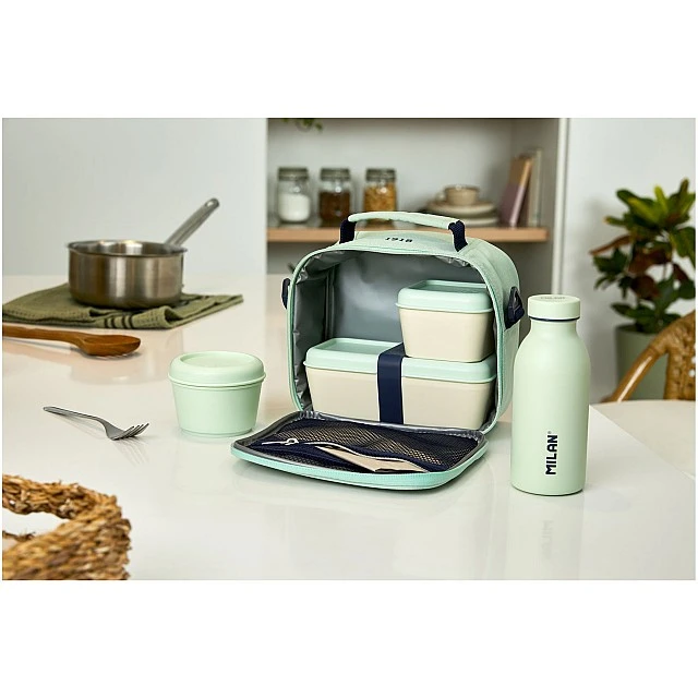 Milan Food Bag 1918, with 3 boxes, green