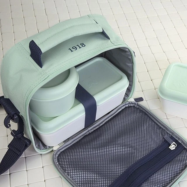 Milan Food Bag 1918, with 3 boxes, green