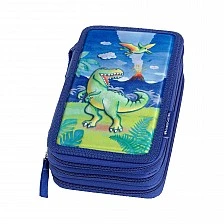 Faber-Castell Dinosaur toiletry set, with 3 zips