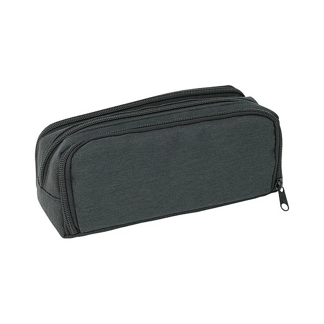 Eberhard Faber Toiletry bag, three compartments, anthracite, empty