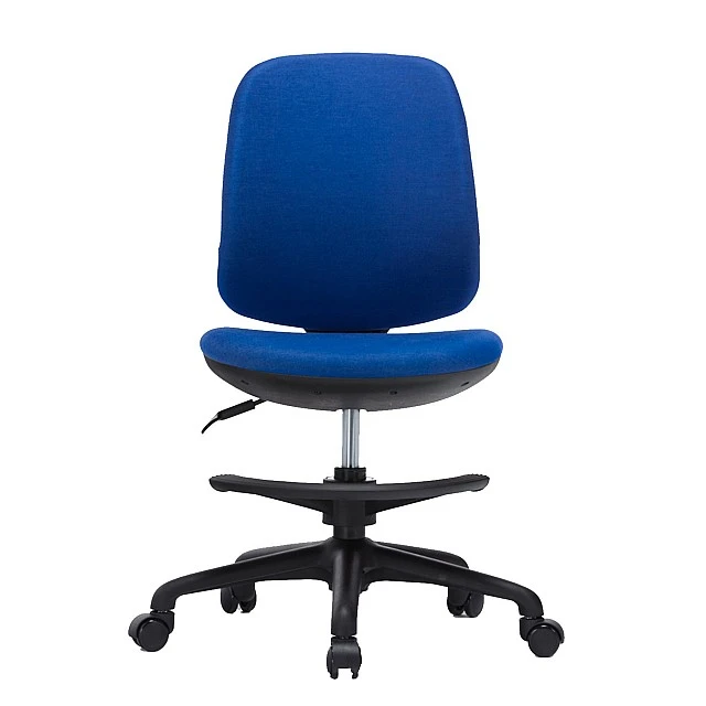 RFG Children’s chair Candy Foot Black, damask, blue seat, blue backrest