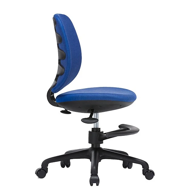 RFG Children’s chair Candy Foot Black, damask, blue seat, blue backrest