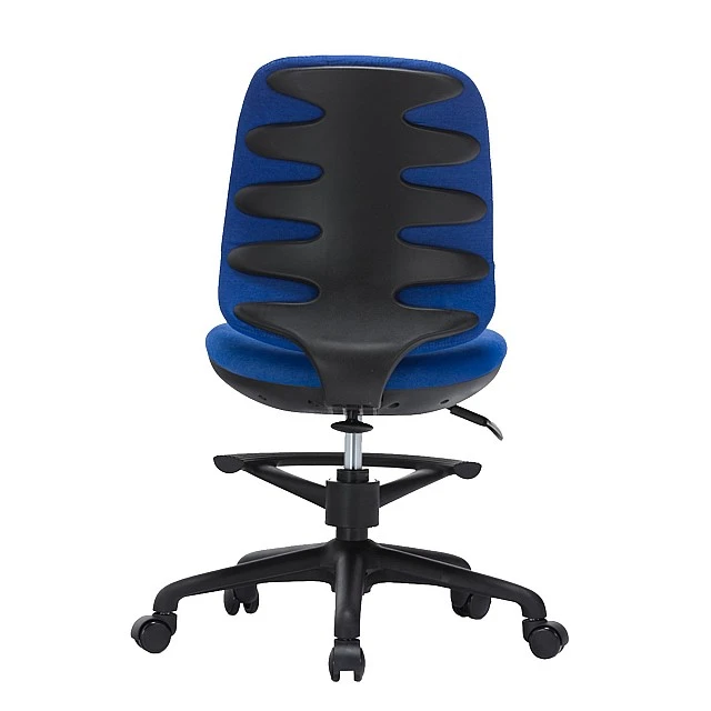 RFG Children’s chair Candy Foot Black, damask, blue seat, blue backrest