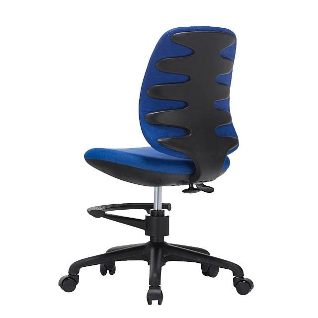 RFG Children’s chair Candy Foot Black, damask, blue seat, blue backrest