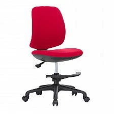 RFG children’s chair Candy Foot Black fabric red seat red back
