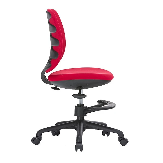 RFG children’s chair Candy Foot Black fabric red seat red back