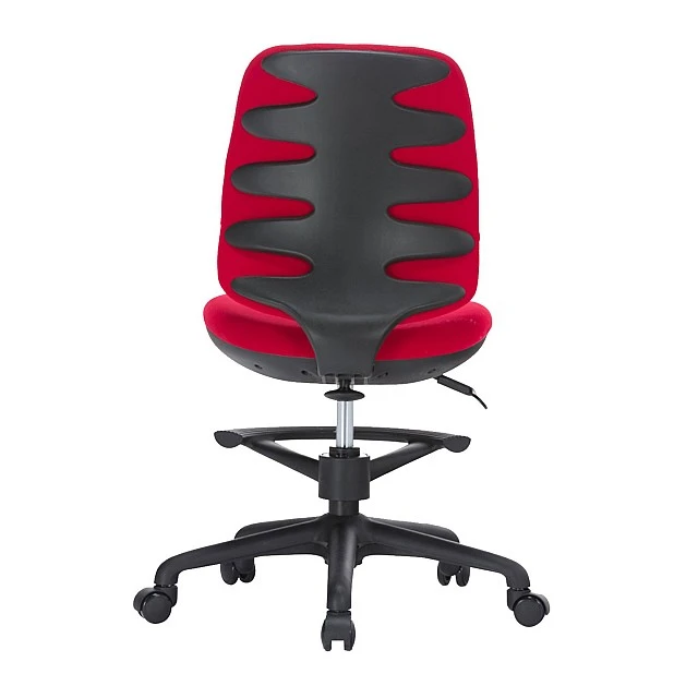 RFG children’s chair Candy Foot Black fabric red seat red back