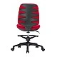 RFG children’s chair Candy Foot Black fabric red seat red back