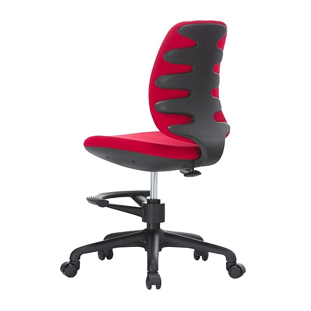 RFG children’s chair Candy Foot Black fabric red seat red back