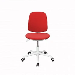 RFG children’s chair Lucky White fabric red seat red back