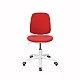 RFG children’s chair Lucky White fabric red seat red back