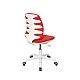 RFG children’s chair Lucky White fabric red seat red back