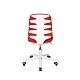 RFG children’s chair Lucky White fabric red seat red back