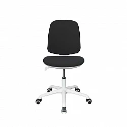 RFG Children’s chair Lucky White, damask, black seat, black backrest
