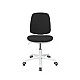 RFG Children’s chair Lucky White, damask, black seat, black backrest