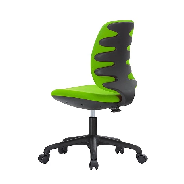 RFG Children’s chair Lucky Black, damask, green seat, green backrest