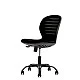RFG children’s chair Flexy Black fabric and mesh black seat black back