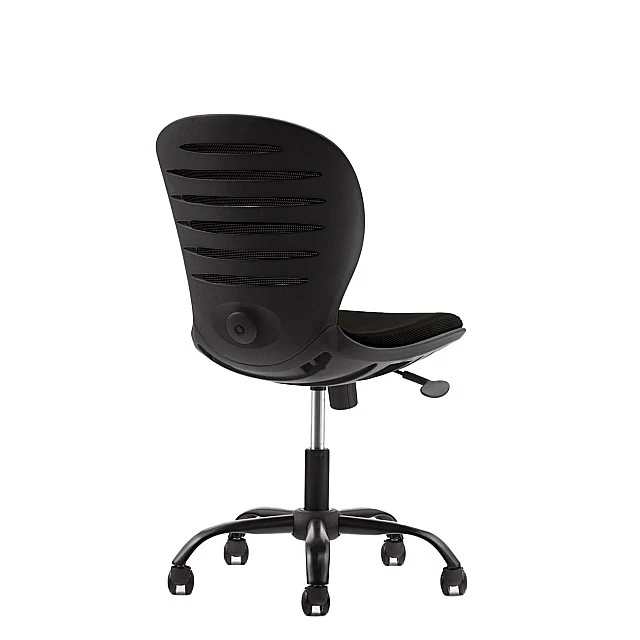 RFG children’s chair Flexy Black fabric and mesh black seat black back