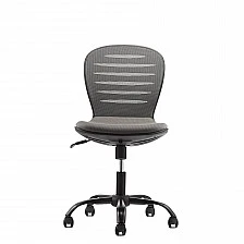 RFG children’s chair Flexy Black fabric and mesh grey seat grey back