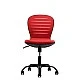 RFG children’s chair Flexy Black fabric and mesh red seat red back