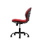 RFG children’s chair Flexy Black fabric and mesh red seat red back