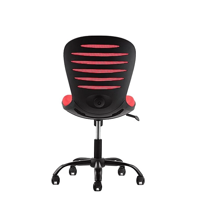 RFG children’s chair Flexy Black fabric and mesh red seat red back