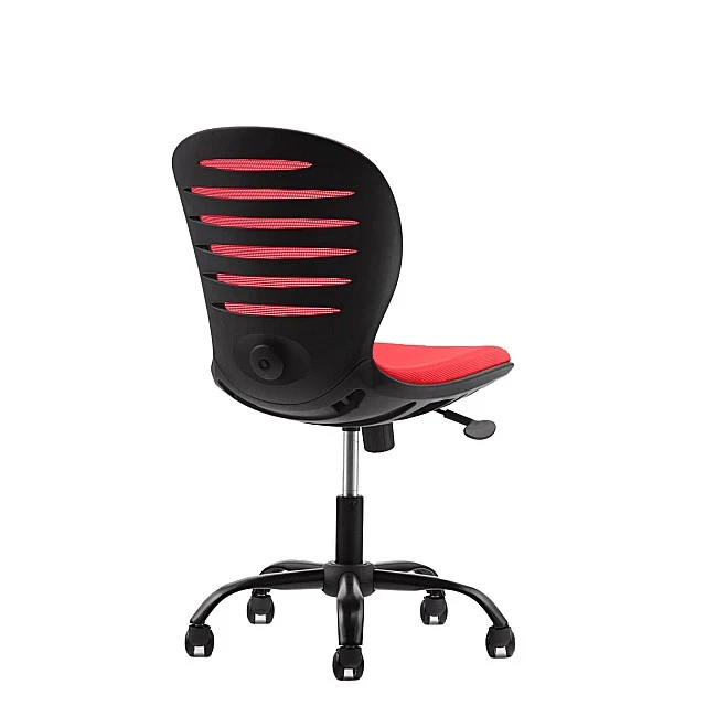 RFG children’s chair Flexy Black fabric and mesh red seat red back