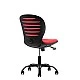 RFG children’s chair Flexy Black fabric and mesh red seat red back