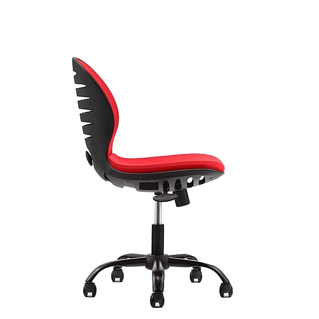 RFG children’s chair Flexy Black fabric and mesh red seat red back