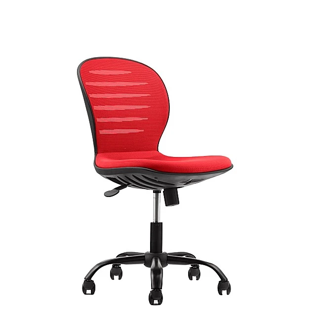 RFG children’s chair Flexy Black fabric and mesh red seat red back