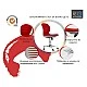 RFG children’s chair Flexy Black fabric and mesh red seat red back