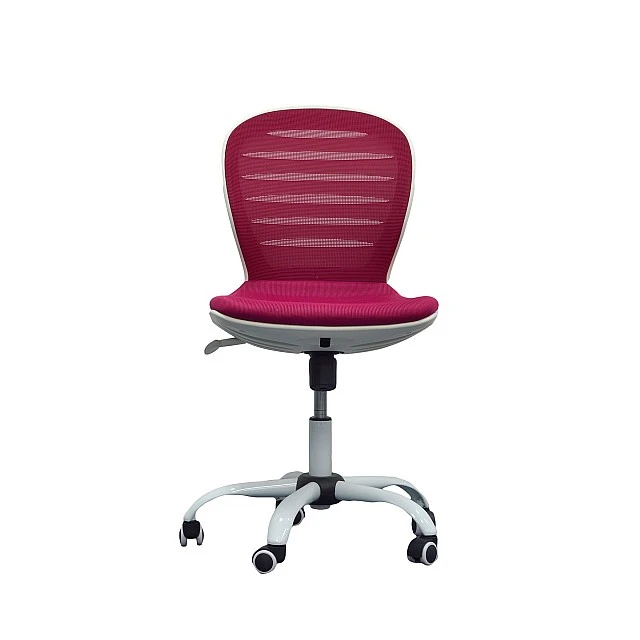 RFG children’s chair Flexy White fabric and mesh cherry seat cherry back