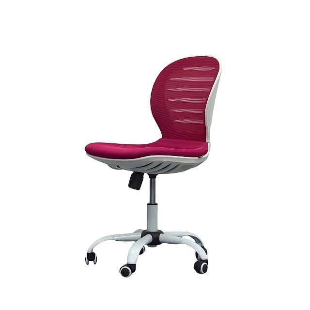 RFG children’s chair Flexy White fabric and mesh cherry seat cherry back