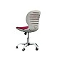 RFG children’s chair Flexy White fabric and mesh cherry seat cherry back