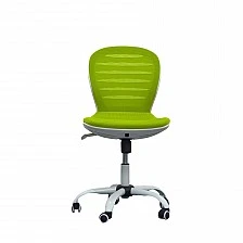 RFG children’s chair Flexy White fabric and mesh green seat green back