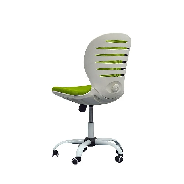 RFG children’s chair Flexy White fabric and mesh green seat green back