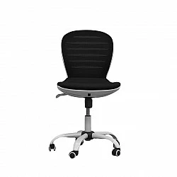 RFG children’s chair Flexy White fabric and mesh black seat black back