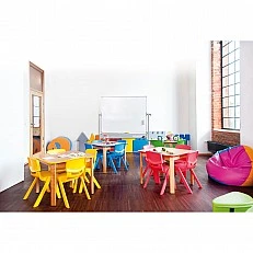 Nowa Szkola Butterfly chair, seat height 26 cm, red