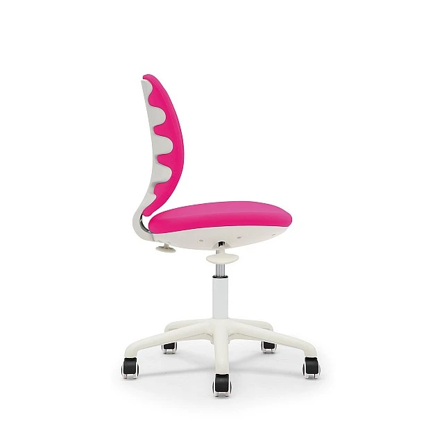 RFG Children’s chair Lucky White, damask, pink seat, pink backrest
